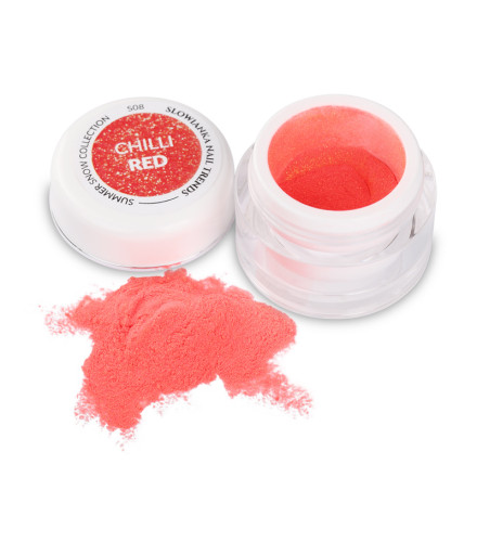 Puder Summer Snow S08 Chilli Red 3g | Slowianka Nails