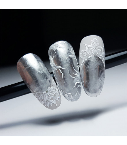 Pyłek metaliczny 15 Silver Metallic 0,5g | Slowianka Nails